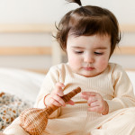 Organic Cotton Sand Long sleeved Ribbed set