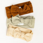 Organic Cotton  Ribbed Bow