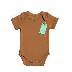 Organic Cotton Peanut Short sleeved Bodysuit