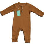 Organic Cotton Peanut Buttoned Romper