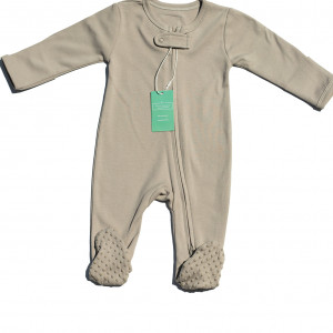 Organic Cotton Coconut Zipped Romper