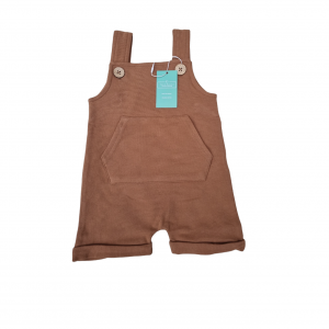 Almond Dungaree Shorts